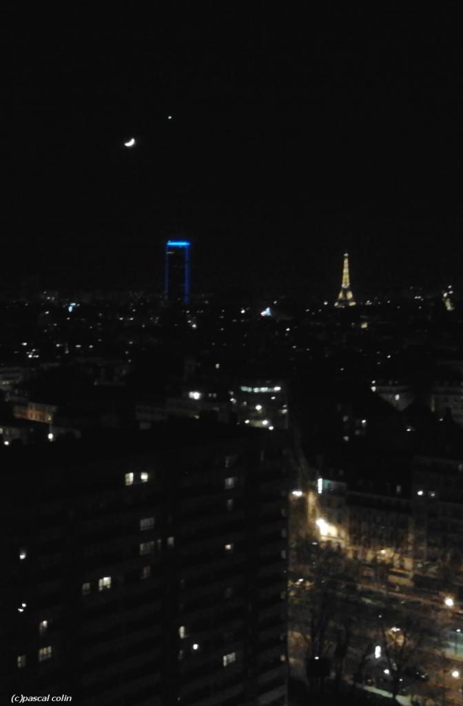 la lune et Vénus le 26 mars 2012